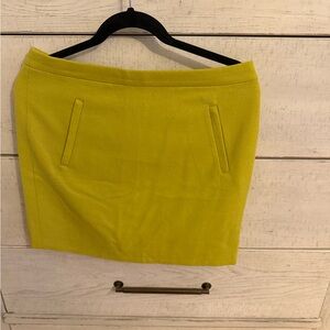 J. Crew Wool Yellow Skirt